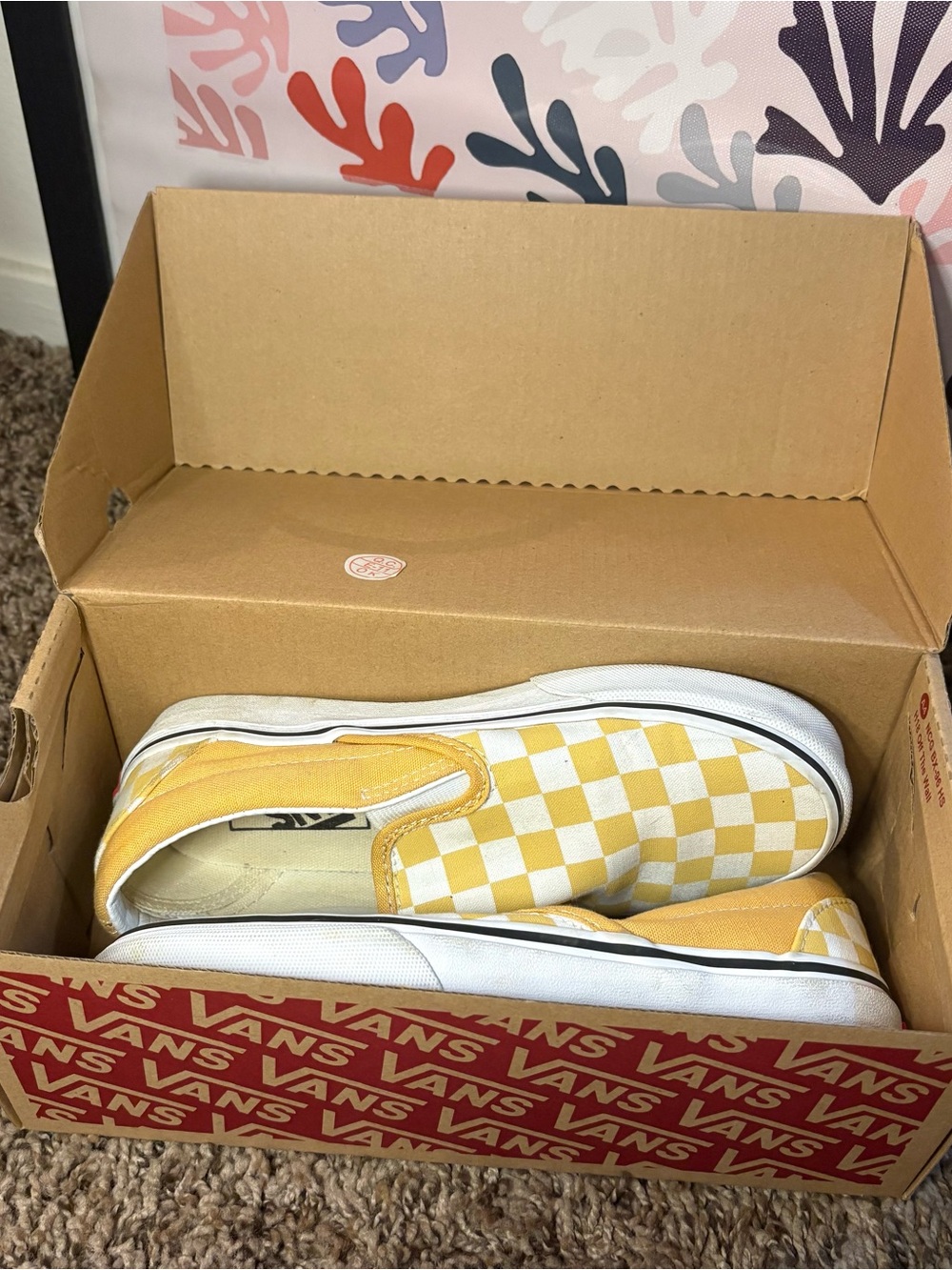 Vans Classic Checkerboard Slip-On Sneakers Women’s 5